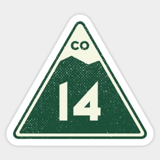 Colorado Mountain Sign Sticker